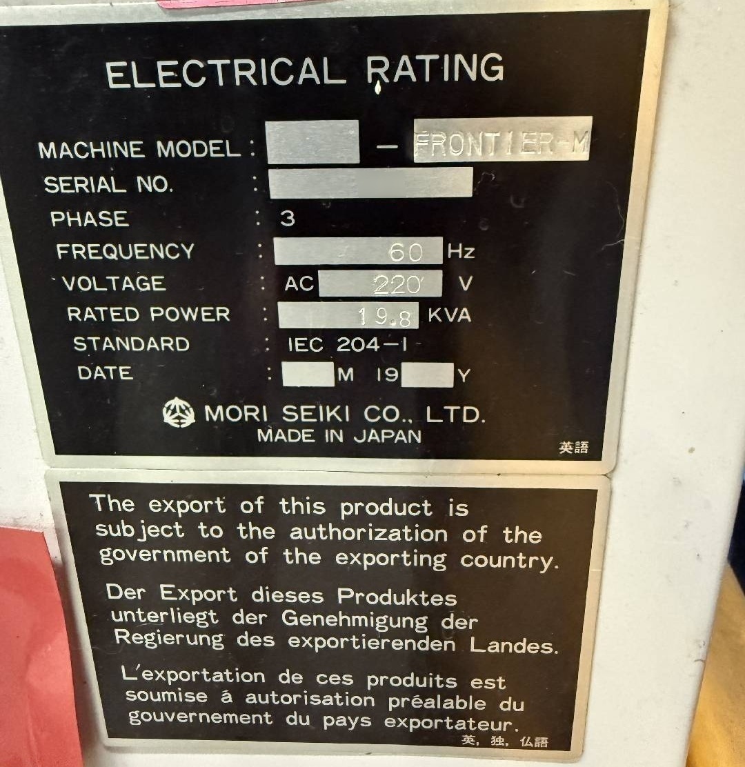 Photo Used MORI SEIKI Frontier M-II For Sale