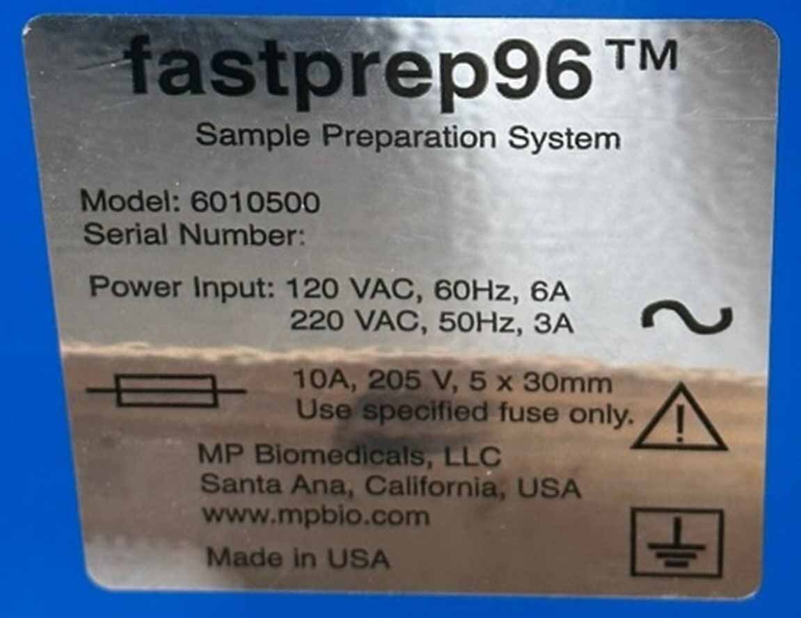 Photo Used MP BIOMEDICALS FastPrep-96 For Sale