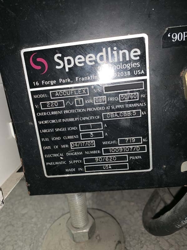 사진 사용됨 SPEEDLINE / MPM Accuflex 판매용