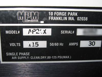 Photo Used MPM AP 24X For Sale
