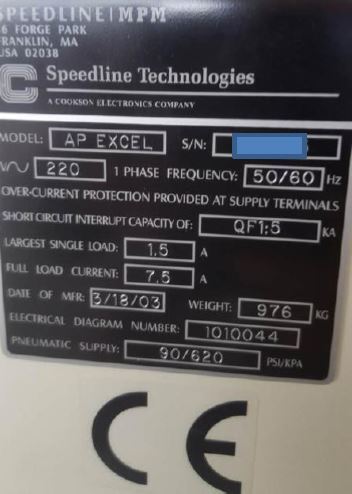 Photo Used MPM AP Excel For Sale