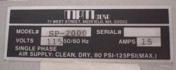 フォト（写真） 使用される MPM SP-2000 販売のために