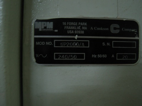 フォト（写真） 使用される MPM UP 2000/A 販売のために