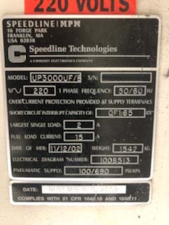 사진 사용됨 SPEEDLINE / MPM UP 3000UF/B 판매용