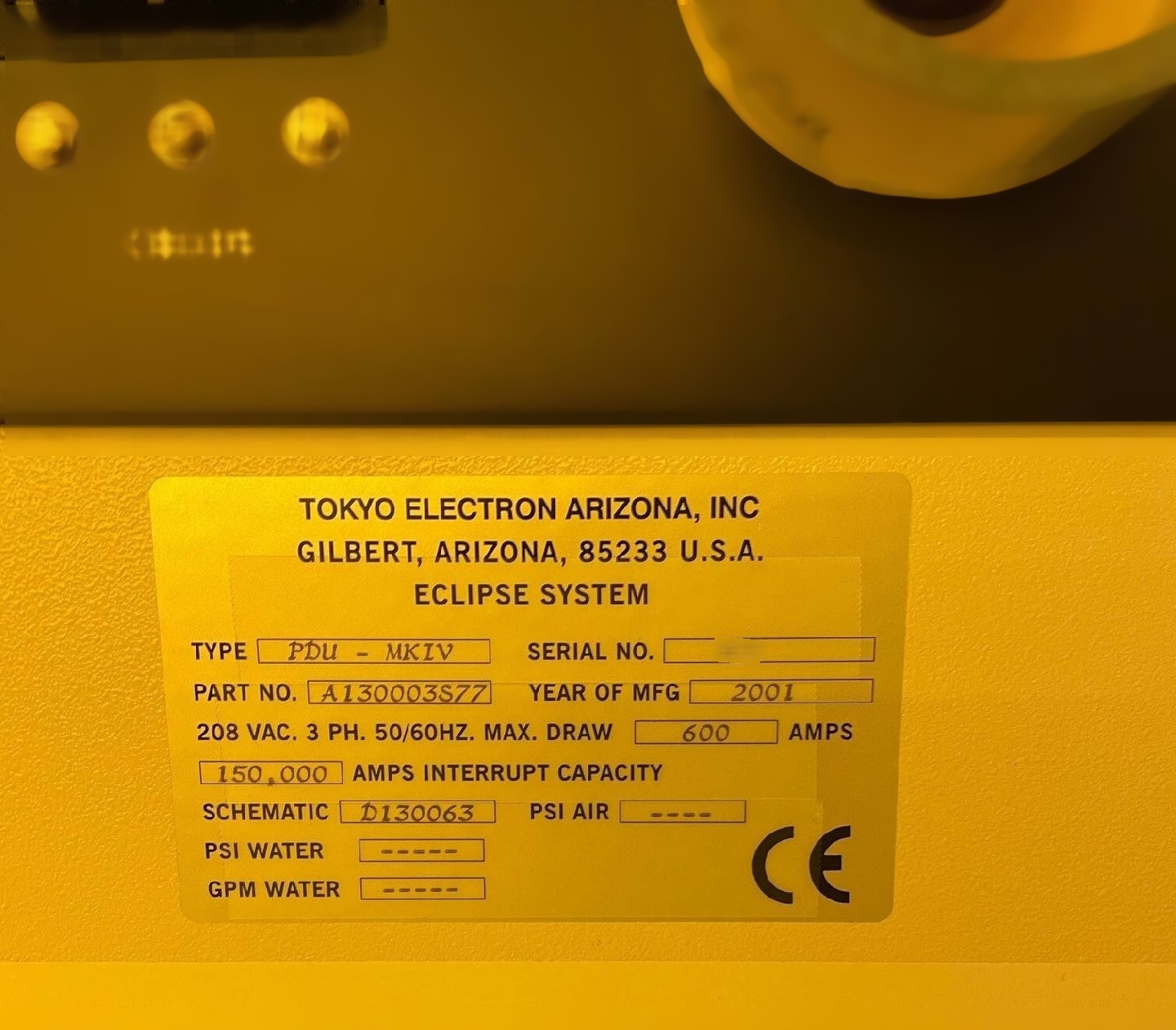 Foto Verwendet MRC / TEL / TOKYO ELECTRON Eclipse Mark IV Zum Verkauf
