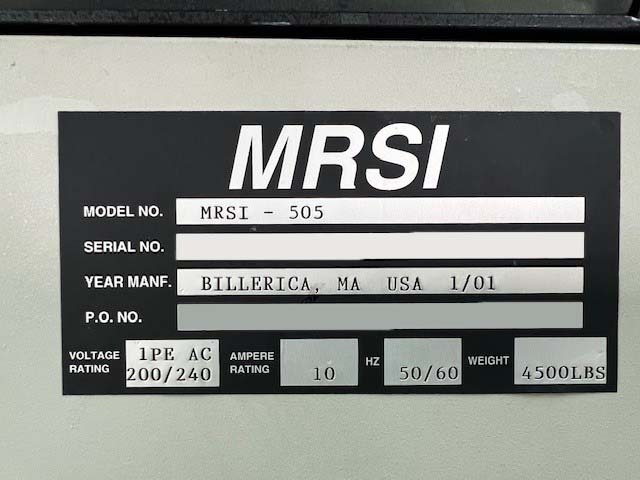 圖為 已使用的 MRSI 505 待售