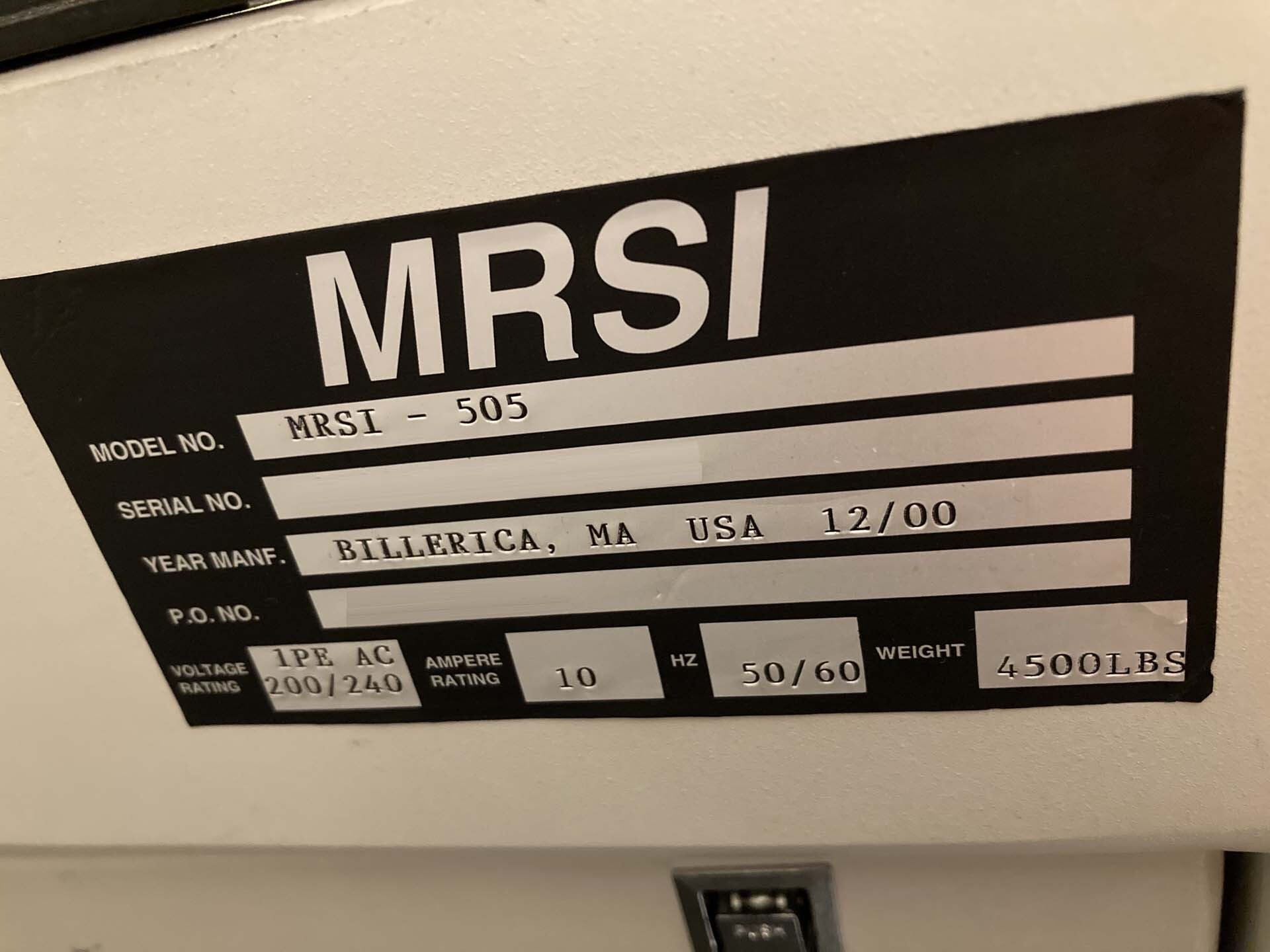 圖為 已使用的 MRSI 505 待售