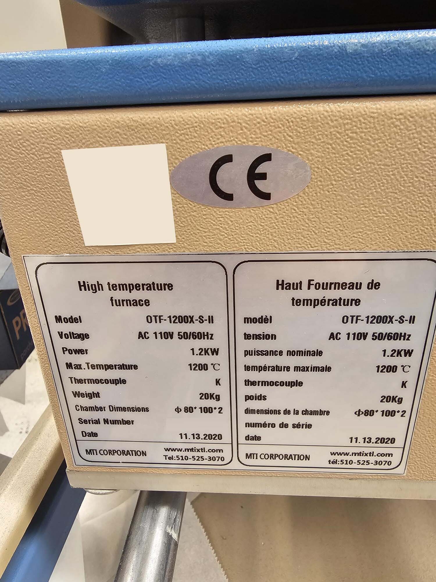 圖為 已使用的 MTI OTF-1200X-S-ll 待售