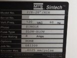 Photo Used MTS / SINTECH 2/S-20"/Min For Sale