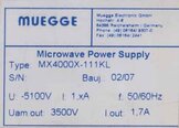 Photo Used MUEGGER MX 4000X-111KL For Sale