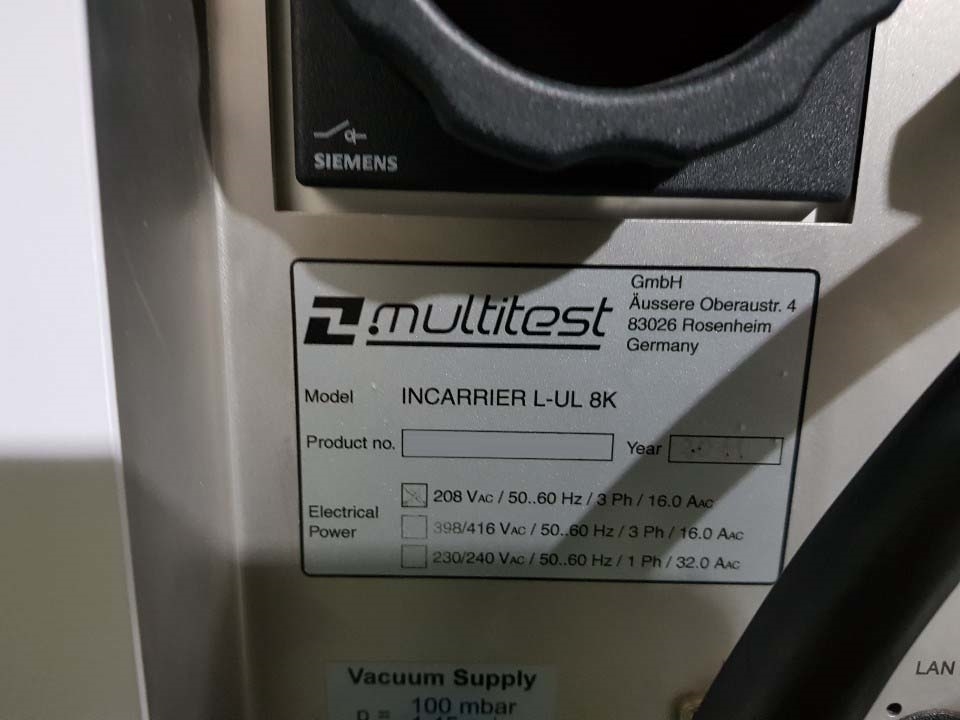 사진 사용됨 MULTITEST Incarrier L-UL 8K 판매용