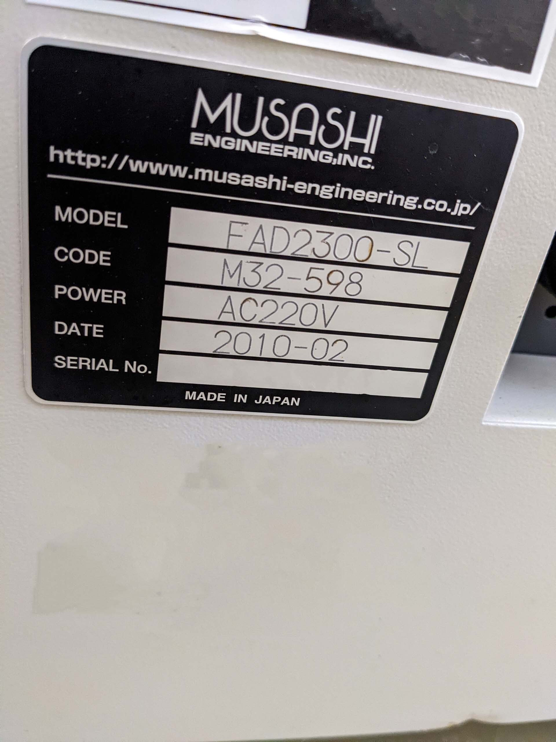 圖為 已使用的 MUSASHI ENGINEERING FAD 2300-SL 待售