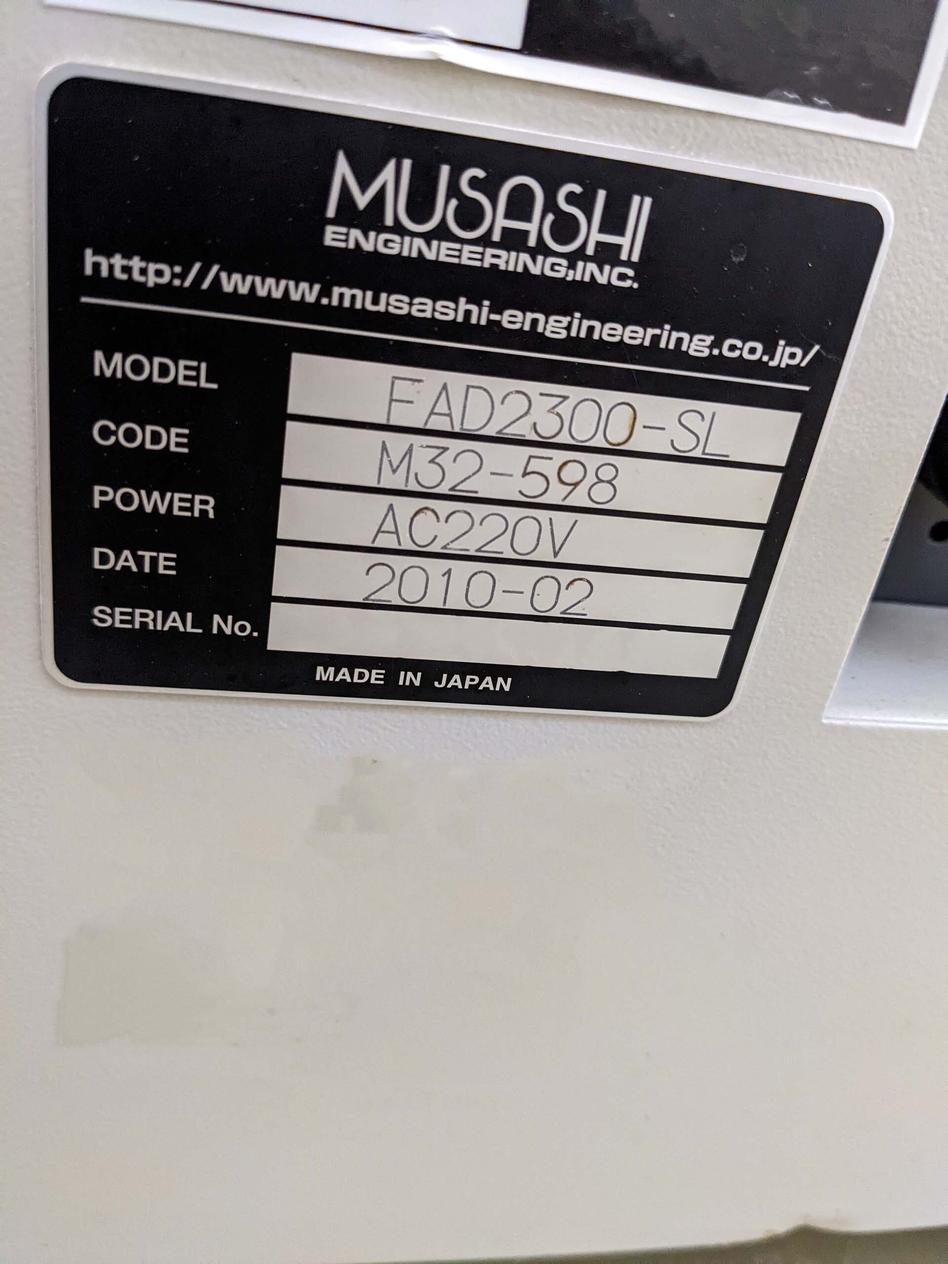 Photo Used MUSASHI ENGINEERING FAD 2300-SL For Sale