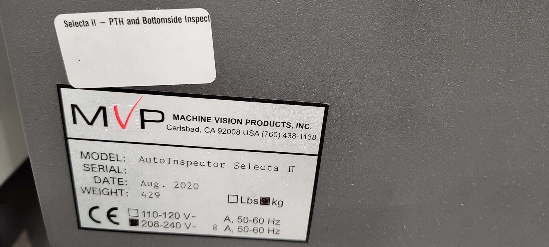 フォト（写真） 使用される MVP / MACHINE VISION PRODUCTS Selecta II 販売のために