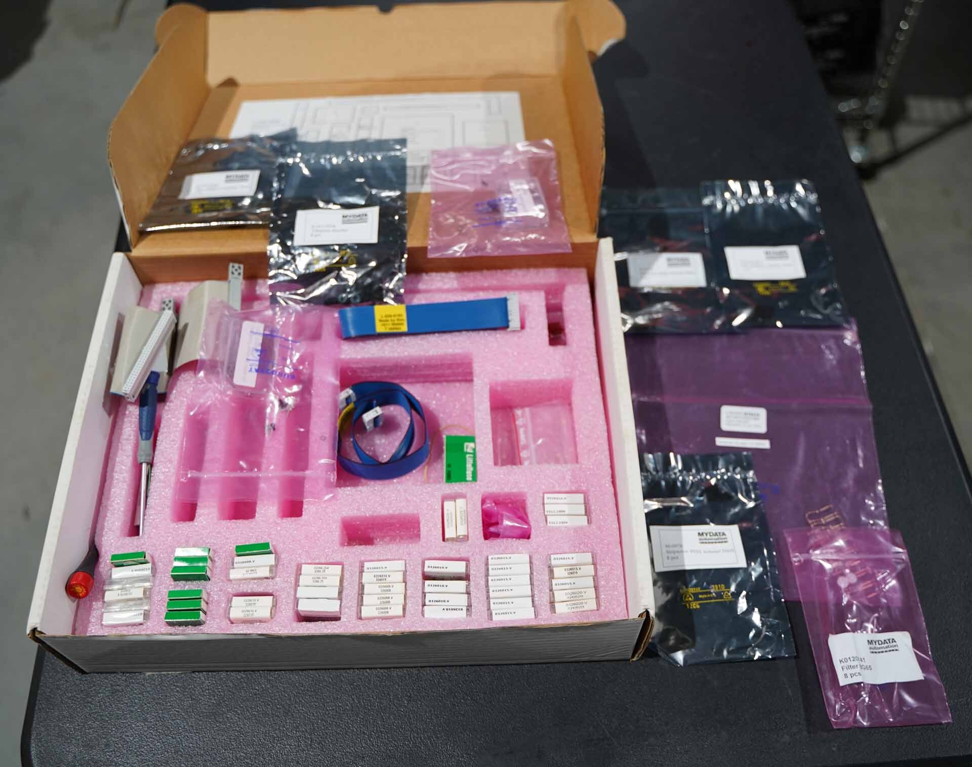 Photo Used MYDATA Lot of spare parts For Sale