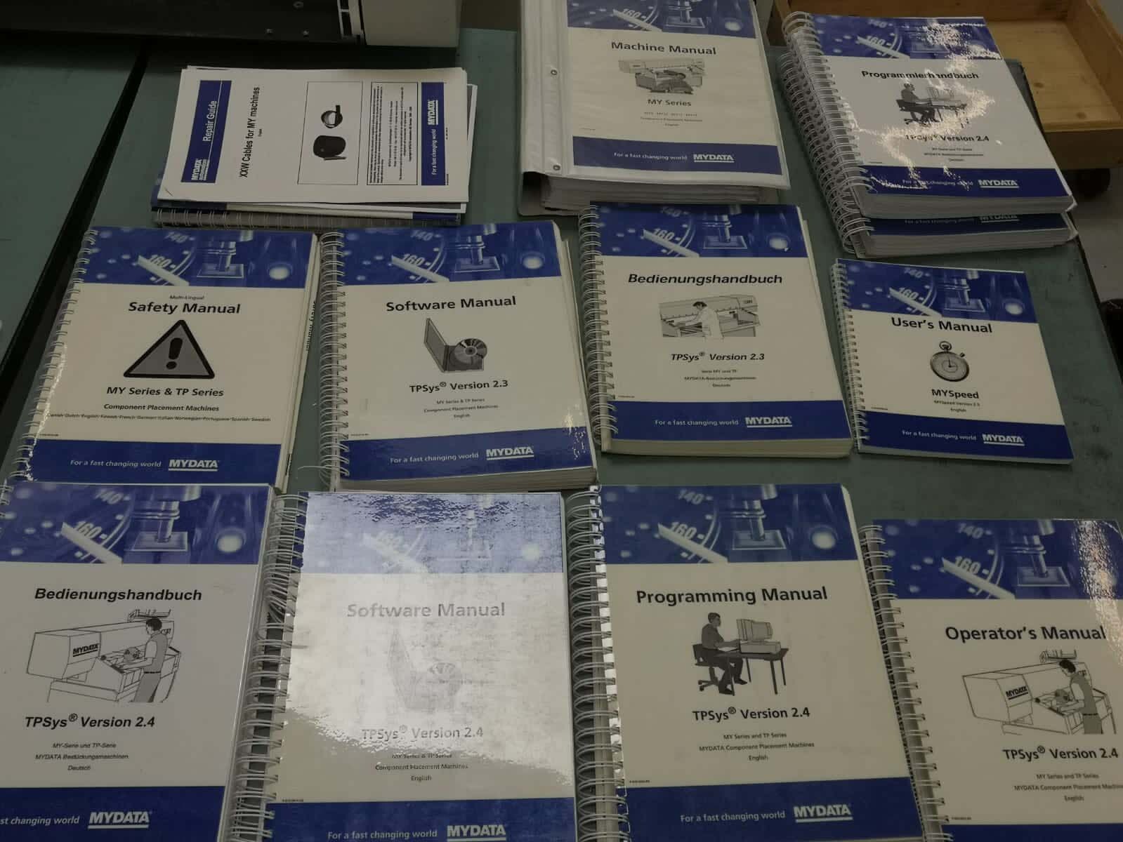 Photo Used MYDATA Lot of spare parts For Sale