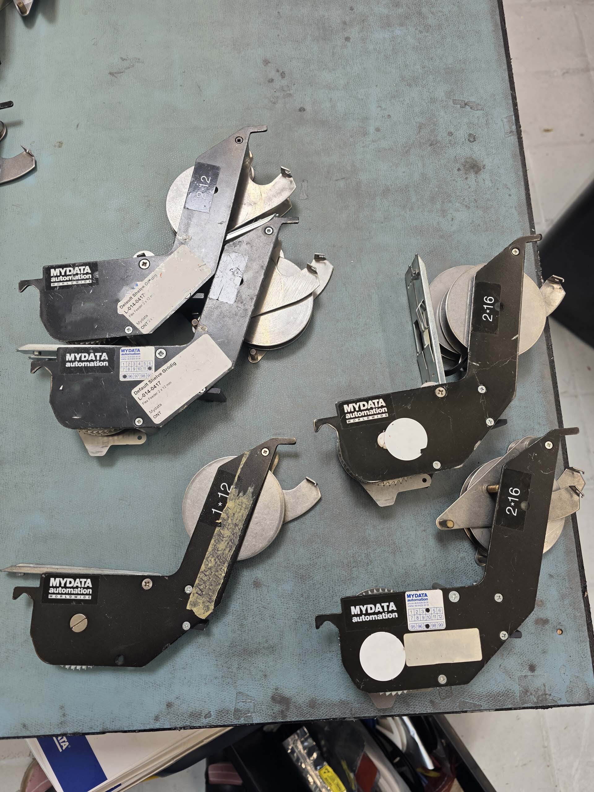 Photo Used MYDATA Lot of spare parts For Sale
