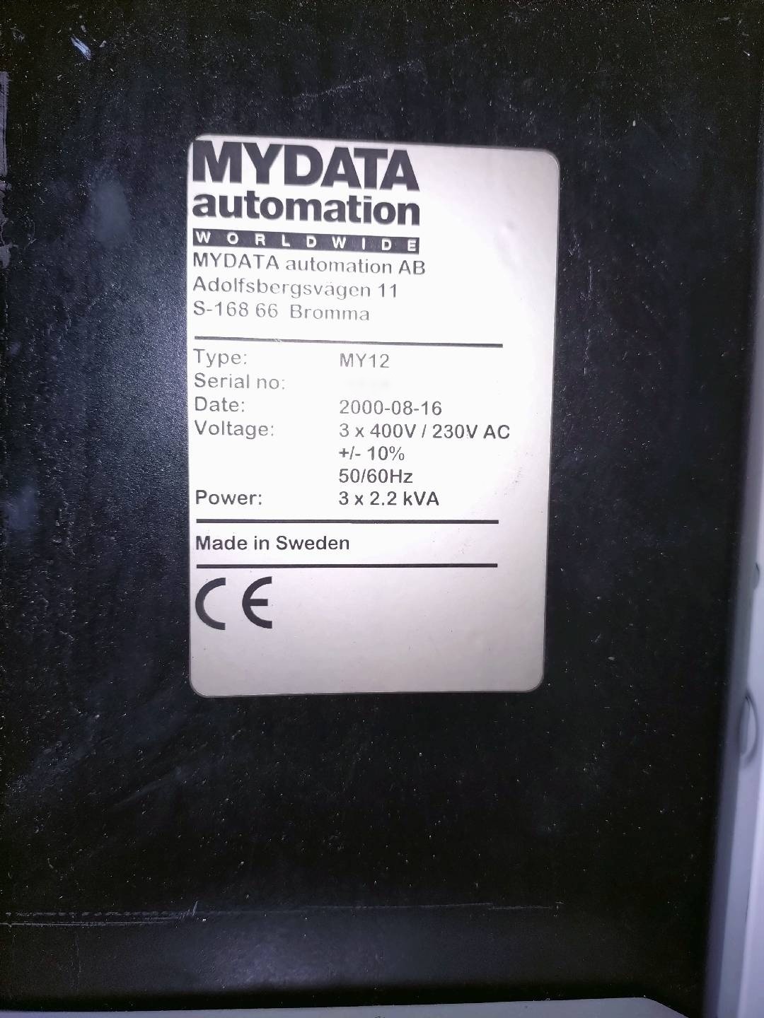 图为 已使用的 MYDATA MY 12 待售