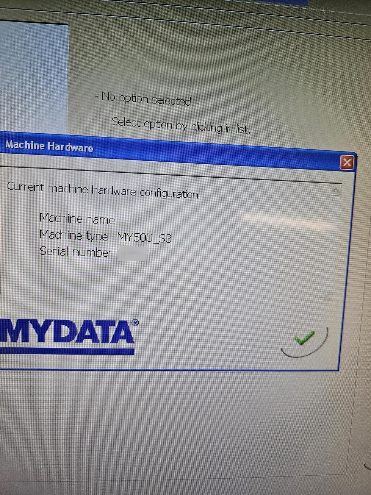사진 사용됨 MYDATA MY 500 판매용