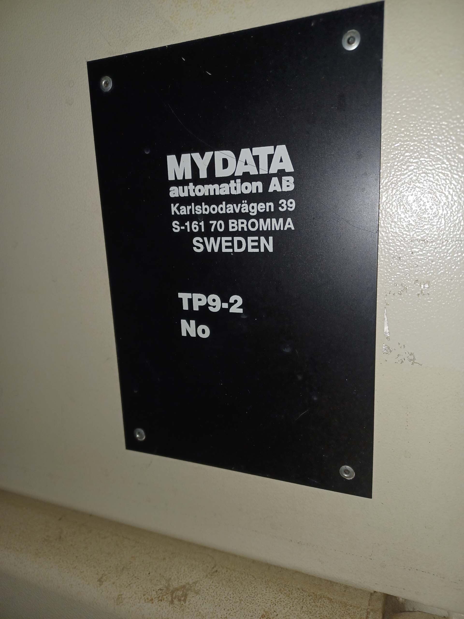 사진 사용됨 MYDATA TP9-2U 판매용