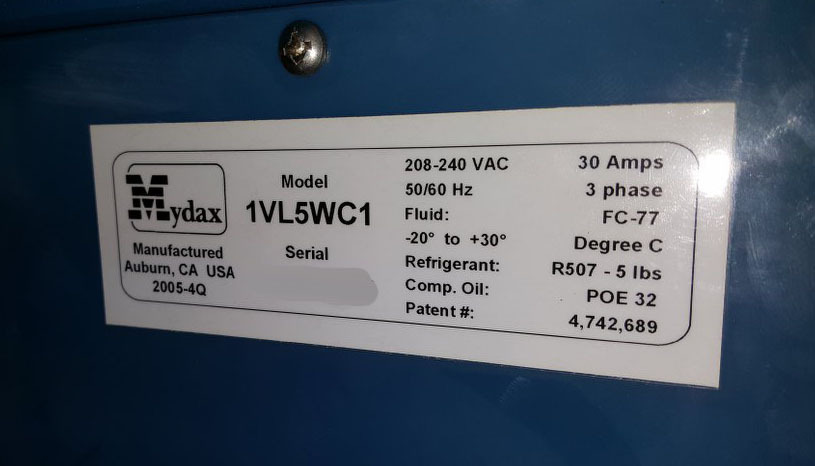 Photo Used MYDAX 1VL5WC1 For Sale