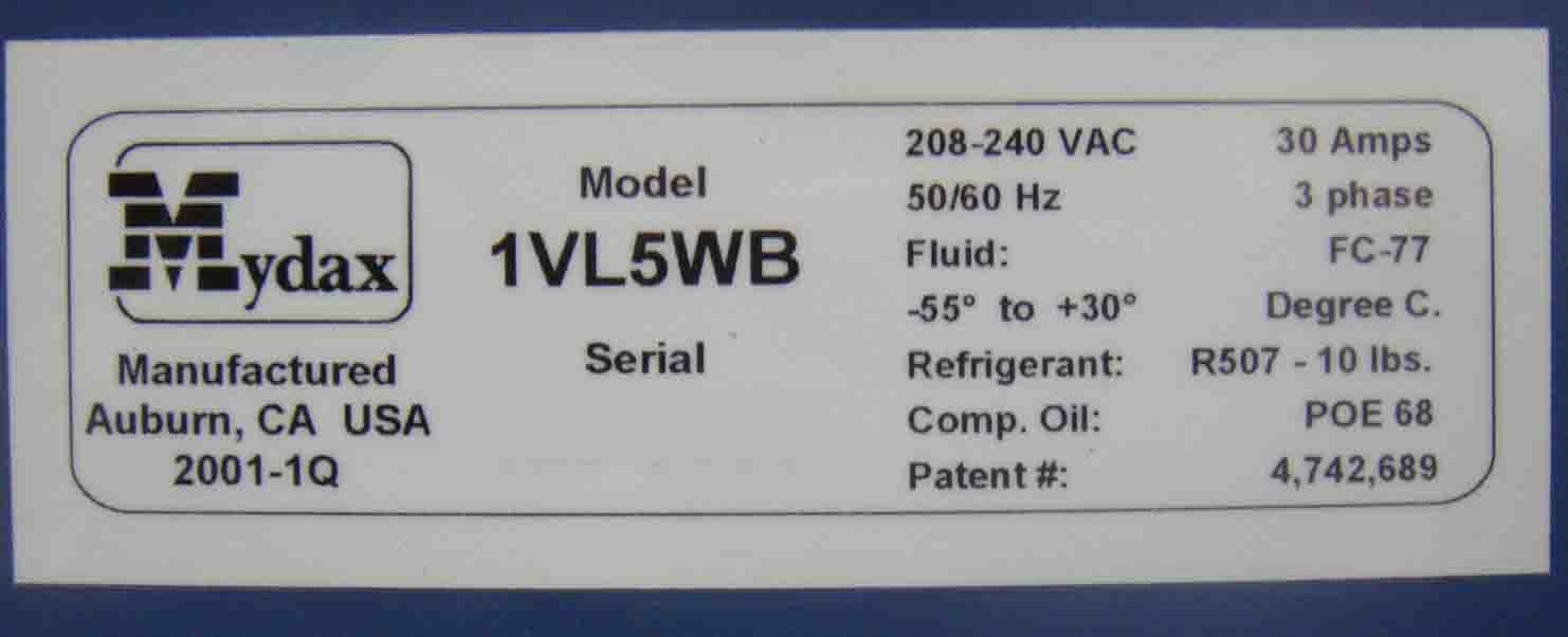 Photo Used MYDAX 1VL5WB For Sale