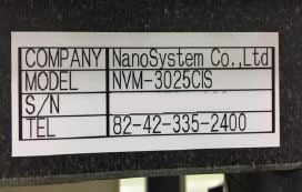 Photo Used NANO SYSTEM NVM-3025 CIS For Sale