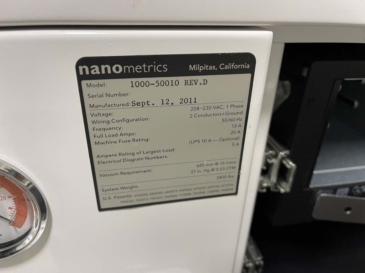 Foto Verwendet NANOMETRICS / ONTO Atlas XP+ Zum Verkauf
