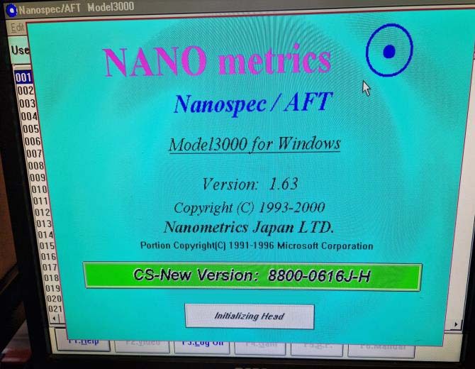 Photo Used NANOMETRICS NanoSpec AFT 3000 For Sale