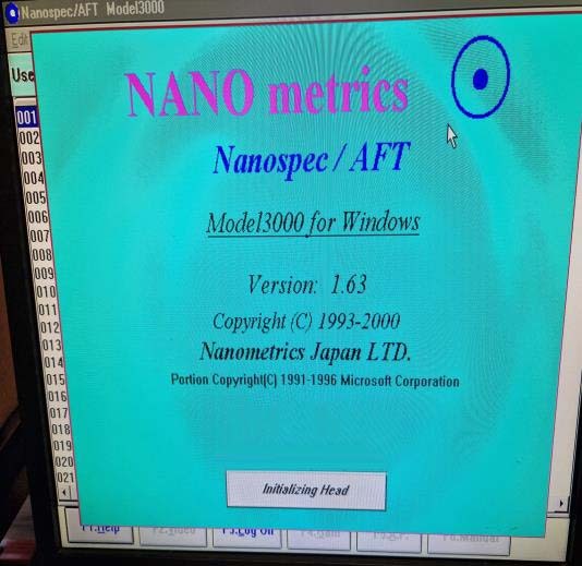 圖為 已使用的 NANOMETRICS NanoSpec AFT 3000 待售