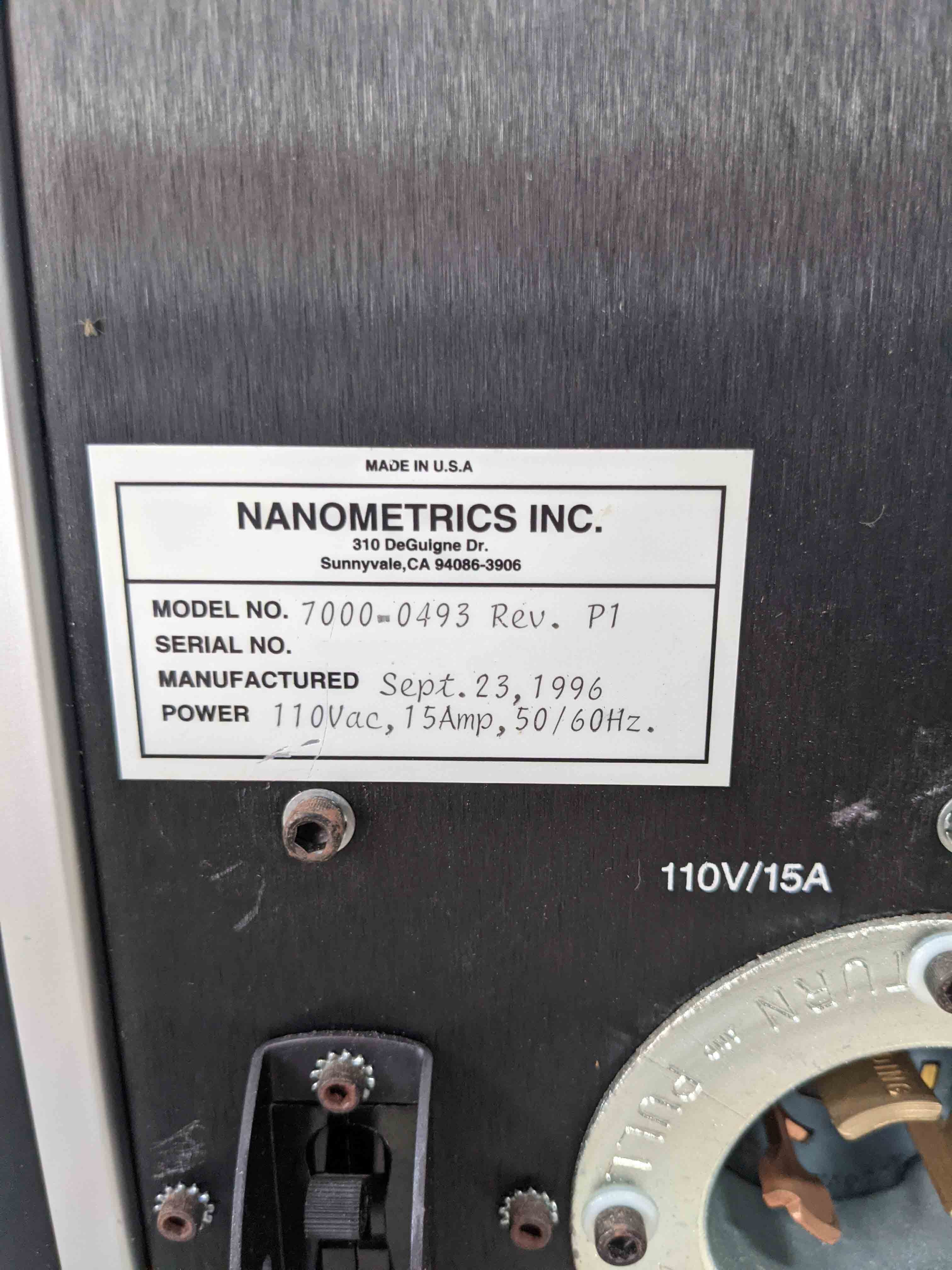 フォト（写真） 使用される NANOMETRICS 8000XSE 販売のために