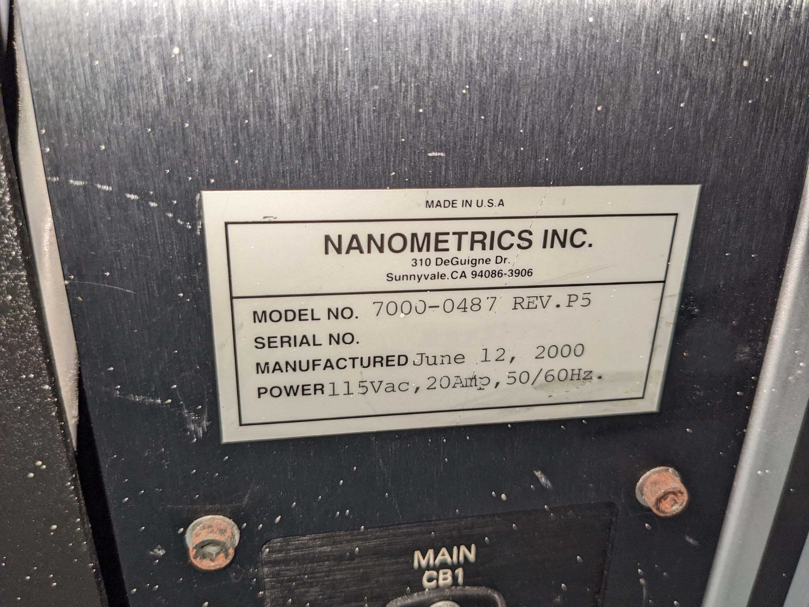 圖為 已使用的 NANOMETRICS 8000XSE 待售