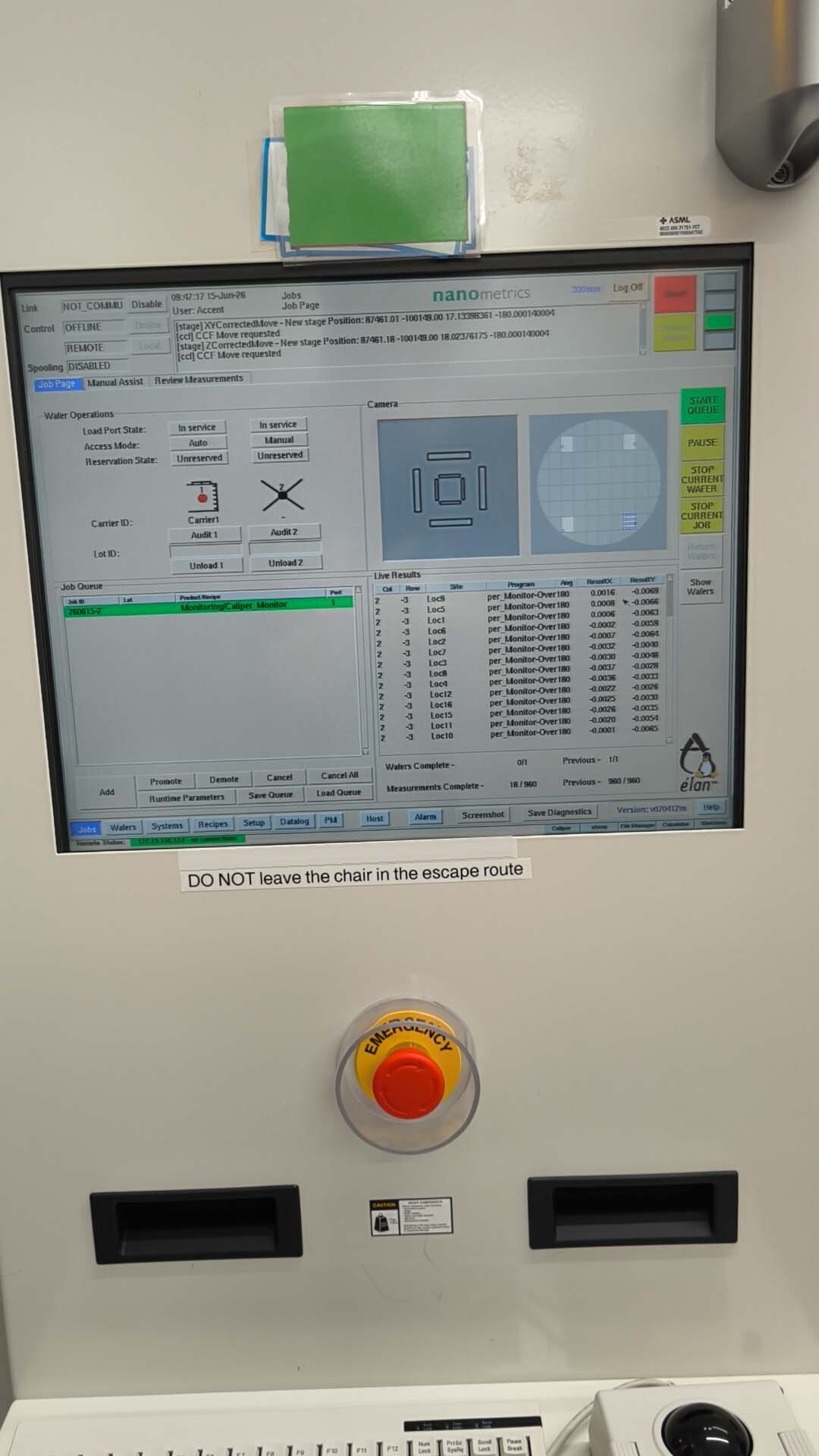 Foto Verwendet NANOMETRICS Caliper Elan Zum Verkauf