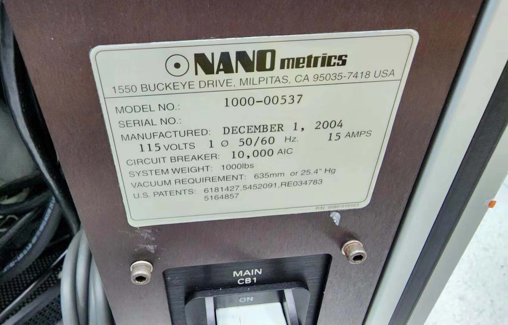 フォト（写真） 使用される NANOMETRICS NanoSpec 9100 販売のために