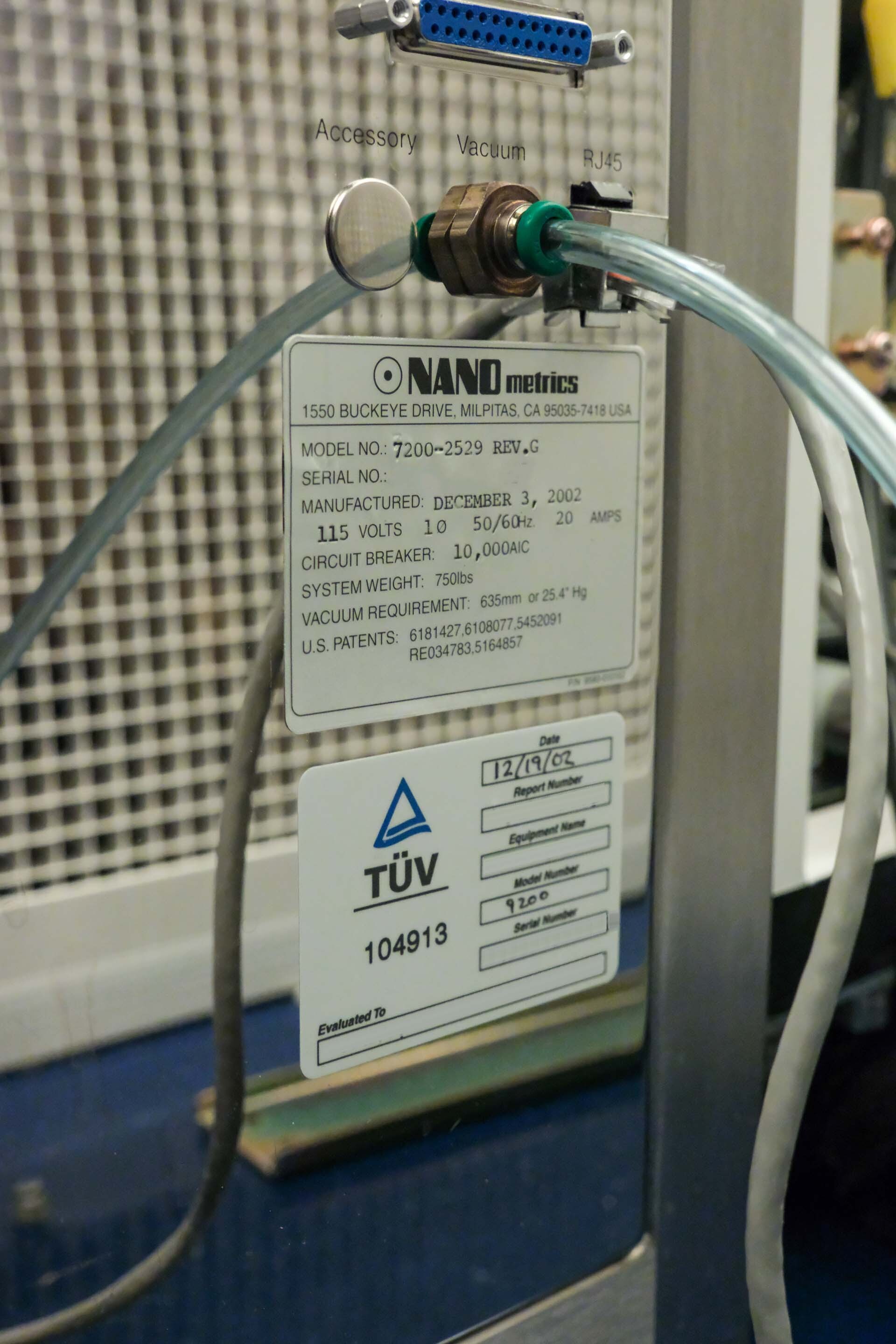 圖為 已使用的 NANOMETRICS NanoSpec 9200 待售