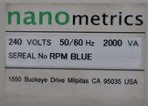 フォト（写真） 使用される NANOMETRICS RPM Blue 販売のために
