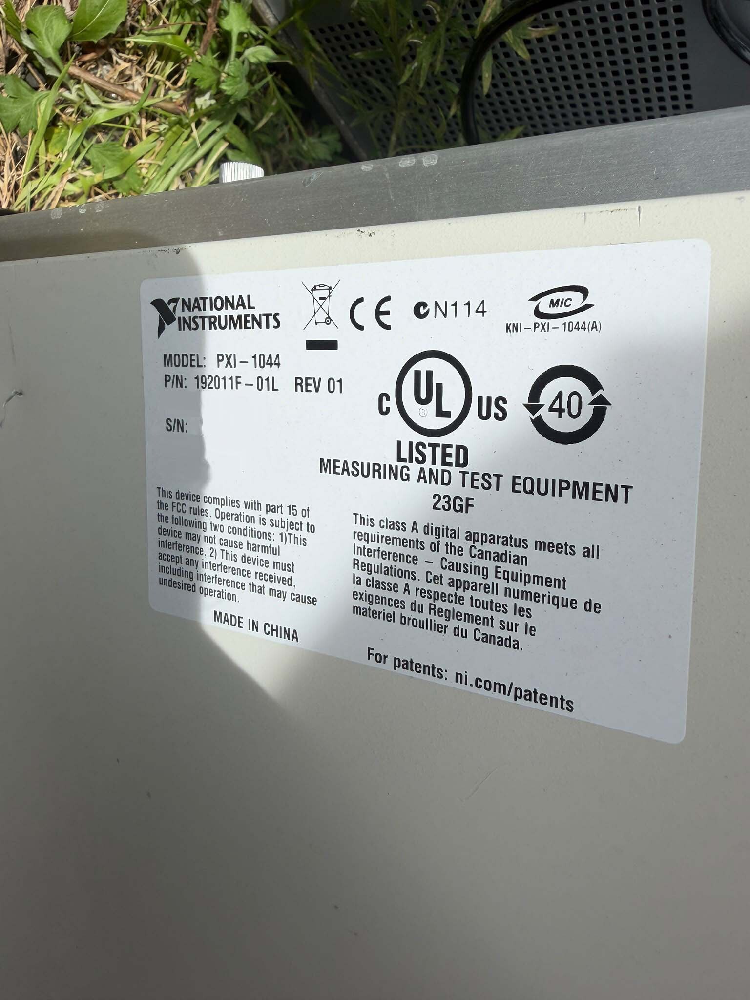 フォト（写真） 使用される NATIONAL INSTRUMENTS / NI PXI-1044 販売のために