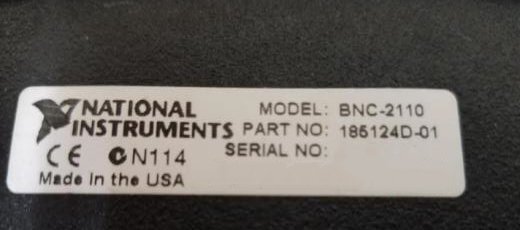 Photo Used NATIONAL INSTRUMENTS BNC-2110 For Sale