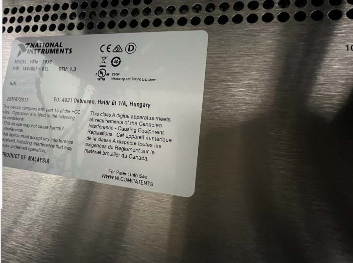 图为 已使用的 NATIONAL INSTRUMENTS PXI-1078 待售