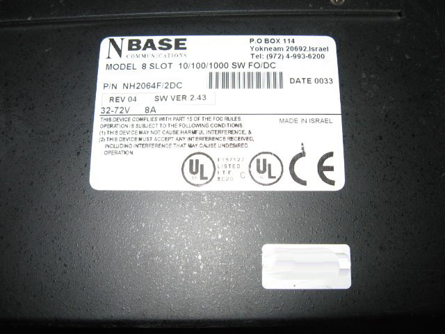 Photo Used NBASE COMMUNICATIONS 8 Slot For Sale