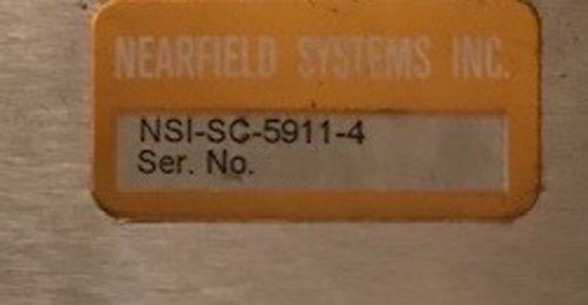 Photo Used NSI / NEARFIELD SYSTEMS INC SC-5911-4 For Sale