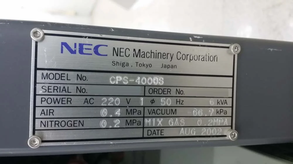 NEC / CANON CPS-4000R Die Attacher used for sale price NEC / CANON CPS-4000R Die Attacher used for sale price