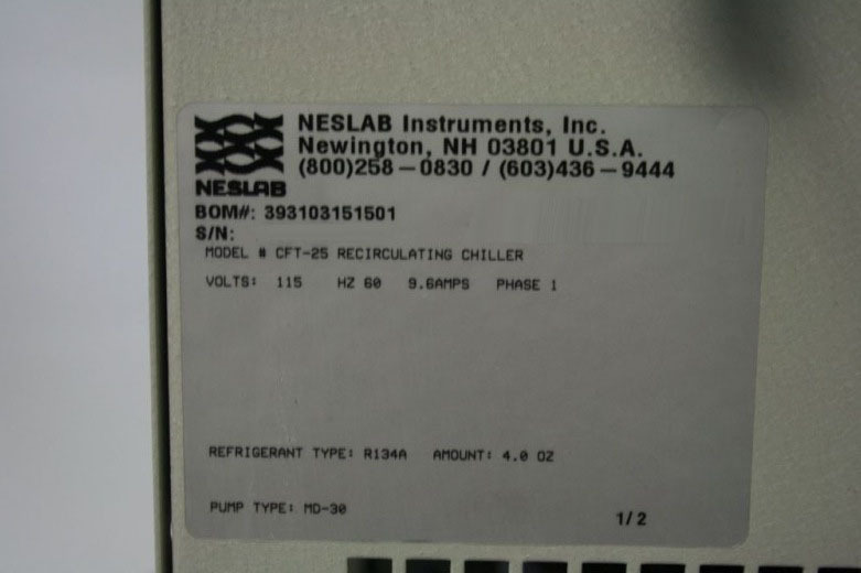 Photo Used NESLAB CFT-25 For Sale