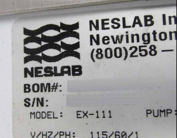 フォト（写真） 使用される NESLAB EX 111 販売のために