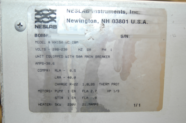 图为 已使用的 NESLAB HX-150 待售