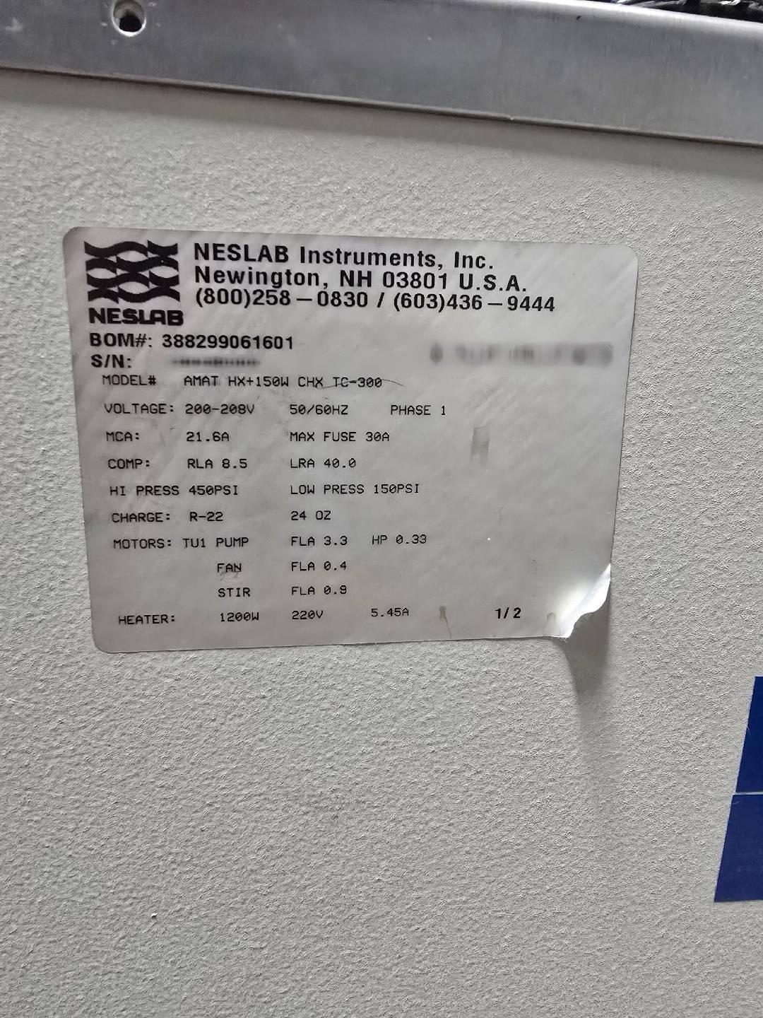 Foto Verwendet NESLAB HX-150 Zum Verkauf
