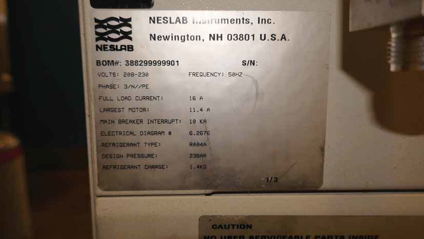 사진 사용됨 NESLAB HX-281 판매용