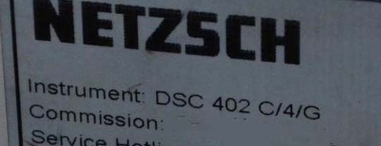 사진 사용됨 NETZSCH DIL 402C 판매용