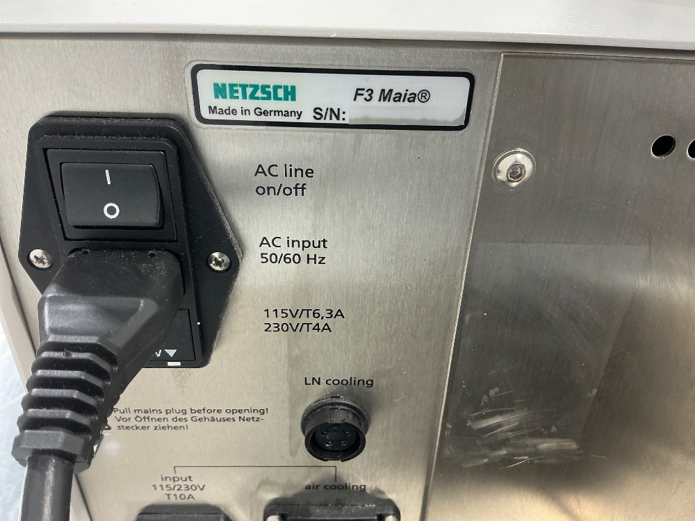Photo Used NETZSCH DSC 200 F3 For Sale