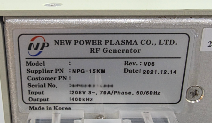 フォト（写真） 使用される NEW POWER PLASMA / NPP NPG 15KM 販売のために